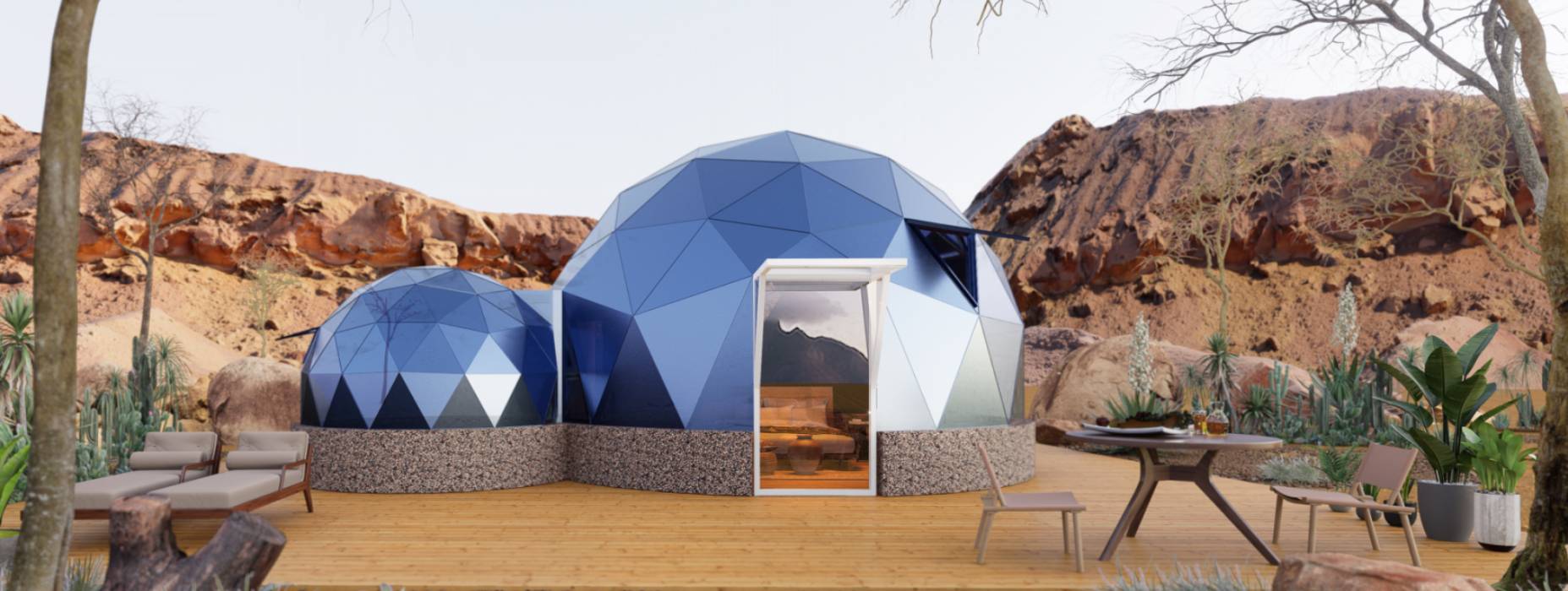 五峰球形智能光伏玻璃星空房